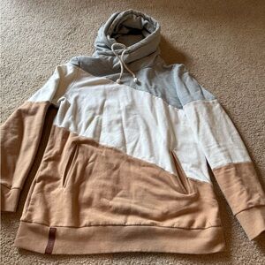 & Ampersand Avenue Colorblock Hoodie Sweater